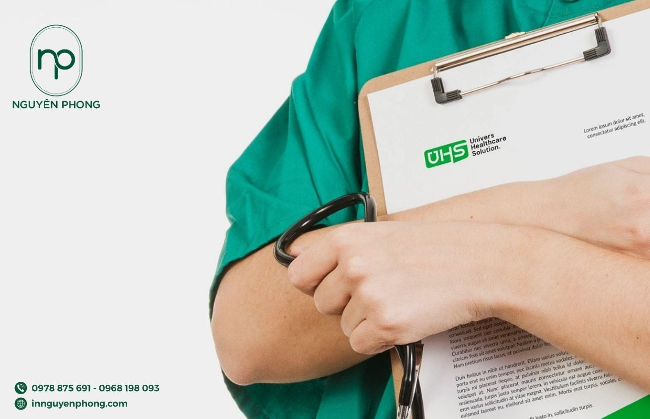 Logo chữ trên kẹp file